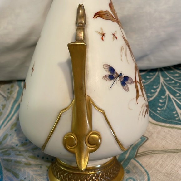 Antique 1800’s Royal Worcester Porcelain Bud Vase - Picture 5 of 14